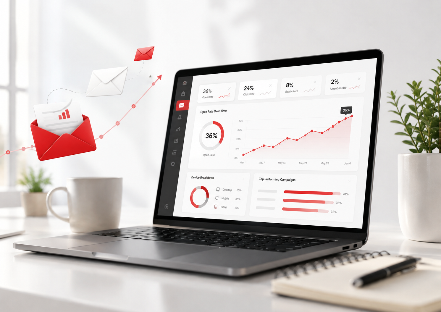 نرخ باز شدن ایمیل چیست؟ بنچمارک + ۱۵ روش افزایش
